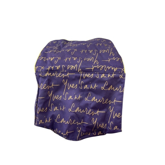 Yves Saint Laurent Purple and Gold Makeup bAg small - Picture 2 of 6